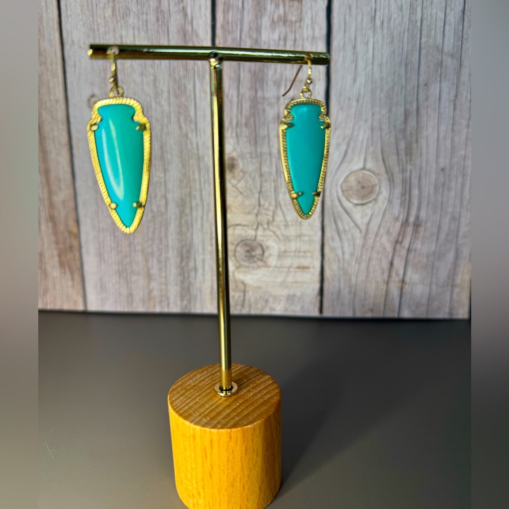 VINTAGE Kendra Scott Sky Earrings- Teal